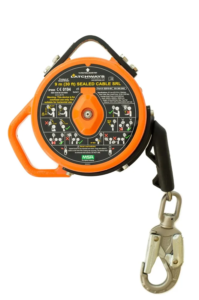 MSA Latchways Sealed Self-Retracting Lanyard